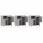vidaXL Aparadores 3 uds madera contrachapada gris Sonoma vidaXL Aparadores 3 uds madera contrachapada gris Sonoma