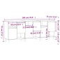 vidaXL Aparadores 3 uds madera contrachapada gris Sonoma vidaXL Aparadores 3 uds madera contrachapada gris Sonoma