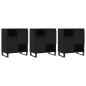 vidaXL Aparadores 3 uds madera contrachapada negro vidaXL Aparadores 3 uds madera contrachapada negro