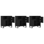 vidaXL Aparadores 3 uds madera contrachapada negro vidaXL Aparadores 3 uds madera contrachapada negro