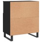vidaXL Aparadores 3 uds madera contrachapada negro vidaXL Aparadores 3 uds madera contrachapada negro