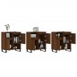 vidaXL Aparadores 3 uds madera contrachapada marrón roble vidaXL Aparadores 3 uds madera contrachapada marrón roble