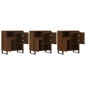 vidaXL Aparadores 3 uds madera contrachapada marrón roble vidaXL Aparadores 3 uds madera contrachapada marrón roble