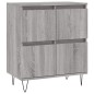 vidaXL Aparadores 2 uds madera contrachapada gris Sonoma