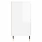 vidaXL Aparadores 3 uds madera contrachapada blanco brillo vidaXL Aparadores 3 uds madera contrachapada blanco brillo