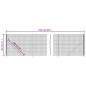 vidaXL Cerca de alambre con brida verde 1,8x25 m vidaXL Cerca de alambre con brida verde 1,8x25 m