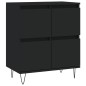 vidaXL Aparadores 3 uds madera contrachapada negro vidaXL Aparadores 3 uds madera contrachapada negro