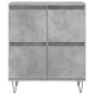 vidaXL Aparadores 3 uds madera contrachapada gris hormigón vidaXL Aparadores 3 uds madera contrachapada gris hormigón