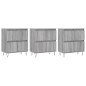 vidaXL Aparadores 3 uds madera contrachapada gris Sonoma vidaXL Aparadores 3 uds madera contrachapada gris Sonoma