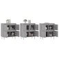 vidaXL Aparadores 3 uds madera contrachapada gris Sonoma vidaXL Aparadores 3 uds madera contrachapada gris Sonoma