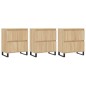vidaXL Aparadores 3 uds madera contrachapada color roble sonoma