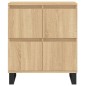 vidaXL Aparadores 3 uds madera contrachapada color roble sonoma