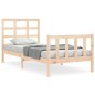 vidaXL Estructura de cama con cabecero madera maciza 100x200 cm vidaXL Estructura de cama con cabecero madera maciza 100x200 cm