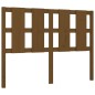 vidaXL Estructura de cama matrimonio con cabecero madera marrón miel vidaXL Estructura de cama matrimonio con cabecero madera marrón miel