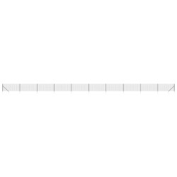 vidaXL Cerca de alambre con pinchos de anclaje gris antracita 0,8x25 m