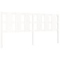 vidaXL Estructura de cama con cabecero madera maciza blanco 200x200 cm vidaXL Estructura de cama con cabecero madera maciza blanco 200x200 cm