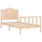 vidaXL Estructura de cama con cabecero madera maciza 100x200 cm vidaXL Estructura de cama con cabecero madera maciza 100x200 cm