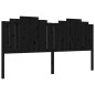 vidaXL Estructura de cama con cabecero madera maciza negro 200x200 cm vidaXL Estructura de cama con cabecero madera maciza negro 200x200 cm
