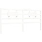 vidaXL Estructura de cama con cabecero madera maciza blanco 200x200 cm