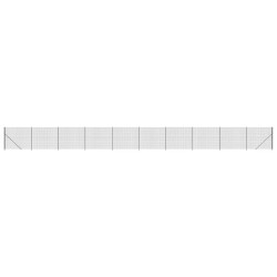 vidaXL Cerca de alambre con brida gris antracita 1,6x25 m