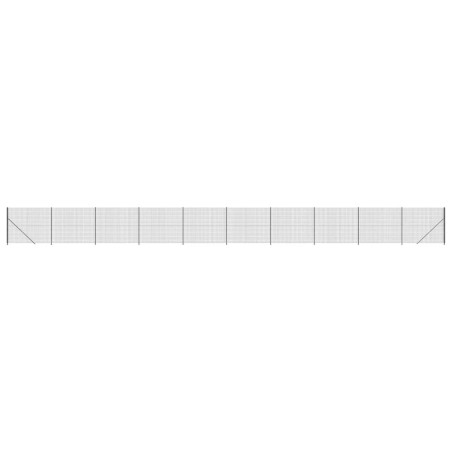 vidaXL Cerca de alambre con brida gris antracita 1,6x25 m