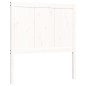 vidaXL Estructura de cama individual con cabecero madera maciza blanco vidaXL Estructura de cama individual con cabecero madera maciza blanco