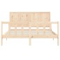 vidaXL Estructura de cama con cabecero madera maciza 160x200 cm vidaXL Estructura de cama con cabecero madera maciza 160x200 cm