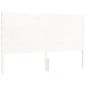vidaXL Estructura de cama matrimonio con cabecero madera maciza blanco vidaXL Estructura de cama matrimonio con cabecero madera maciza blanco