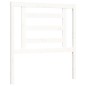 vidaXL Estructura de cama con cabecero madera maciza blanco