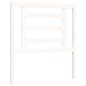 vidaXL Estructura de cama con cabecero madera maciza blanco 100x200 cm vidaXL Estructura de cama con cabecero madera maciza blanco 100x200 cm