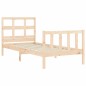 vidaXL Estructura de cama con cabecero madera maciza 100x200 cm