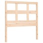 vidaXL Estructura de cama con cabecero madera maciza 100x200 cm
