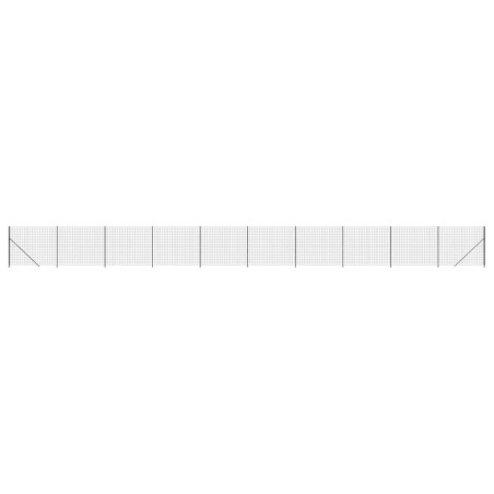 vidaXL Cerca de alambre con brida gris antracita 2,2x25 m