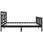 vidaXL Estructura de cama con cabecero madera maciza negro 200x200 cm vidaXL Estructura de cama con cabecero madera maciza negro 200x200 cm