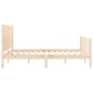 vidaXL Estructura de cama con cabecero madera maciza 160x200 cm vidaXL Estructura de cama con cabecero madera maciza 160x200 cm