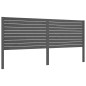 vidaXL Estructura de cama con cabecero madera maciza gris 200x200 cm
