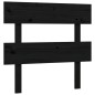 vidaXL Estructura de cama individual con cabecero madera maciza negro vidaXL Estructura de cama individual con cabecero madera maciza negro
