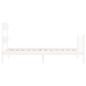 vidaXL Estructura de cama con cabecero madera maciza blanco vidaXL Estructura de cama con cabecero madera maciza blanco