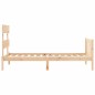 vidaXL Estructura de cama con cabecero madera maciza 90x200 cm vidaXL Estructura de cama con cabecero madera maciza 90x200 cm
