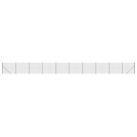 vidaXL Cerca de alambre con brida gris antracita 1,6x25 m