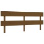 vidaXL Estructura cama y cabecero madera maciza marrón miel 200x200 cm