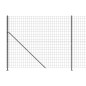 vidaXL Cerca de alambre con brida gris antracita 1,6x25 m vidaXL Cerca de alambre con brida gris antracita 1,6x25 m