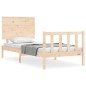 vidaXL Estructura de cama con cabecero madera maciza vidaXL Estructura de cama con cabecero madera maciza