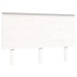 vidaXL Estructura cama de matrimonio con cabecero madera maciza blanco vidaXL Estructura cama de matrimonio con cabecero madera maciza blanco
