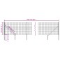 vidaXL Cerca de alambre con pinchos de anclaje gris antracita 1,1x25 m vidaXL Cerca de alambre con pinchos de anclaje gris antracita 1,1x25 m