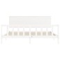 vidaXL Estructura de cama con cabecero madera maciza blanco 200x200 cm vidaXL Estructura de cama con cabecero madera maciza blanco 200x200 cm