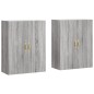 vidaXL Armarios de pared 2 unidades gris Sonoma 69,5x34x90 cm vidaXL Armarios de pared 2 unidades gris Sonoma 69,5x34x90 cm