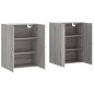 vidaXL Armarios de pared 2 unidades gris Sonoma 69,5x34x90 cm vidaXL Armarios de pared 2 unidades gris Sonoma 69,5x34x90 cm