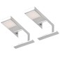 vidaXL Lámparas de espejo 2 W luz blanca cálida 2 unidades vidaXL Lámparas de espejo 2 W luz blanca cálida 2 unidades