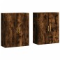 vidaXL Armarios de pared 2 unidades roble ahumado 69,5x34x90 cm vidaXL Armarios de pared 2 unidades roble ahumado 69,5x34x90 cm